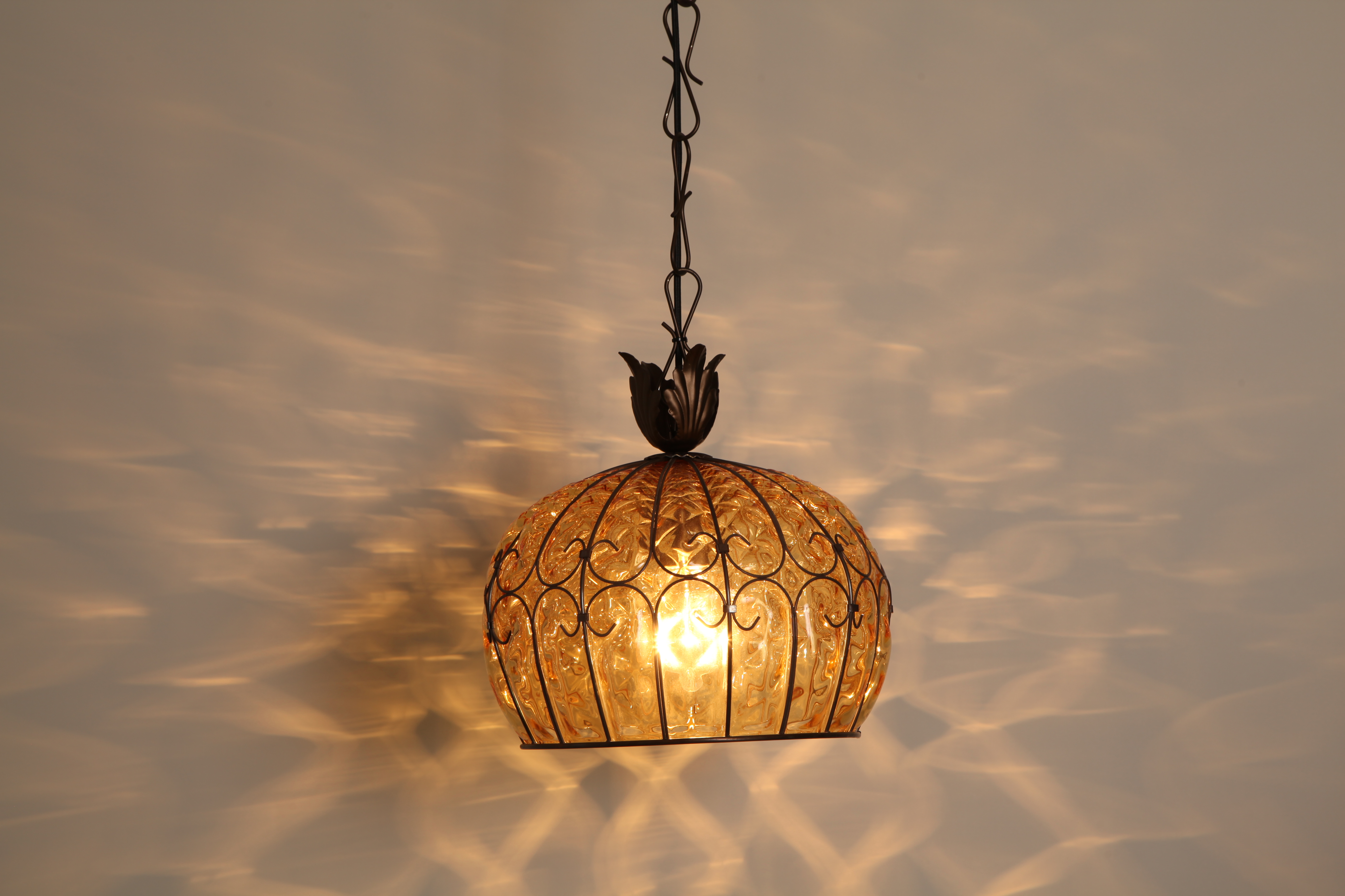 ベネチアンガラス　ペンダントライト ベネチアングラスペンダント アンバー | 照明センター オンラインショップ